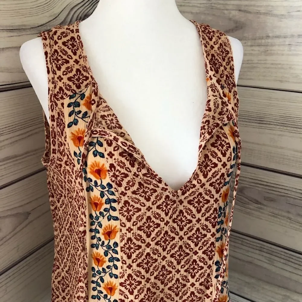 Patrons of Peace Burgundy Patterned Tank - Picture 3 of 7